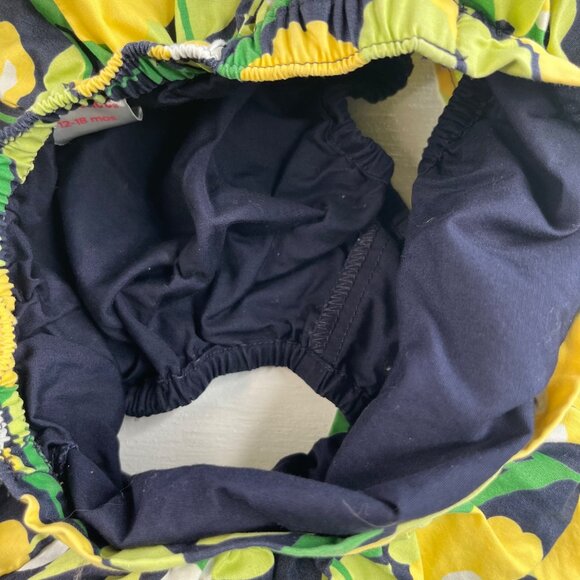 Gymboree Infant Girls Floral Skirt Blue Yellow Size 12-18 Months - Picture 5 of 7